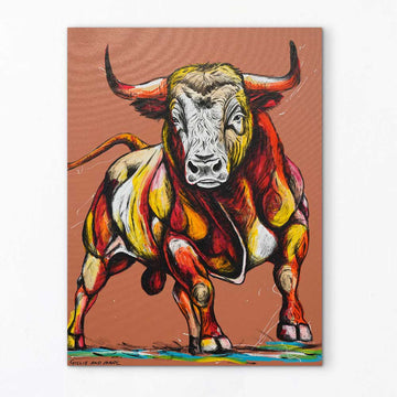 The Bull Run Today (Original Painting)