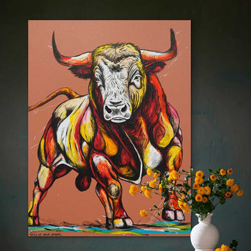 The Bull Run Today (Original Painting)