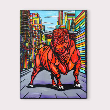 The Bull Who Refused to Be Tamed (Original Painting)