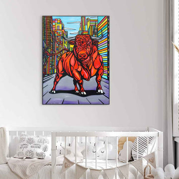 The Bull Who Refused to Be Tamed (Original Painting)