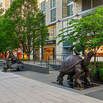 The Galapagos Tortoise Races on Roller Skates (Bronze Sculpture)
