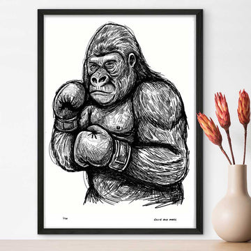 The Gorilla Is Strong (Giclee Canvas Print)