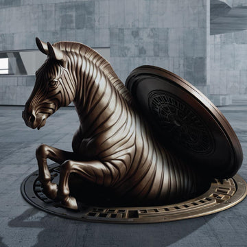 The Grevy’s Zebra Emerges into a Better Tomorrow(Bronze Sculpture)