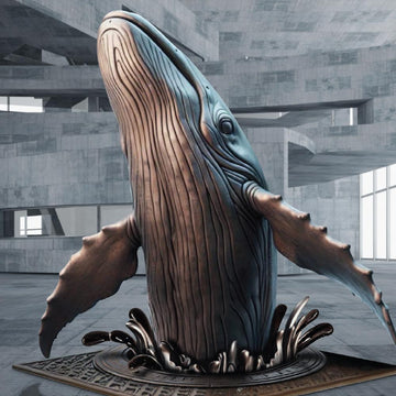 The Humpback Whale Emerges into a Better Tomorrow (Bronze Sculpture)