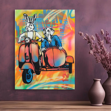 The Lovers Are Always Together (Original Painting)