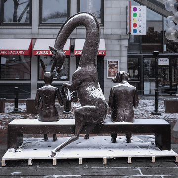 The Reading bench (Bronze Sculpture)