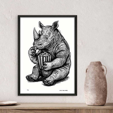 The Rhino Was Always Hungry (Giclee Canvas Print)
