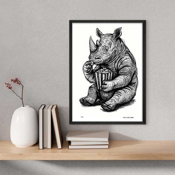 The Rhino Was Always Hungry (Giclee Canvas Print)