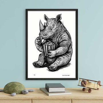 The Rhino Was Always Hungry (Giclee Canvas Print)