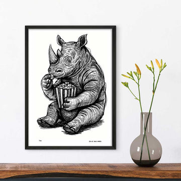 The Rhino Was Always Hungry (Giclee Canvas Print)