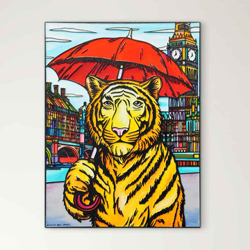 The Tiger Who Wasn’t Afraid of the Rain (Original Painting)