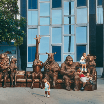 The Wild Couch Party (Bronze Sculpture)
