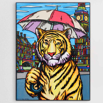 The Wildest Dreams Begin on Rainy Days (Original Painting)