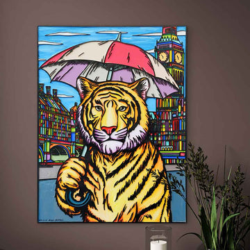 The Wildest Dreams Begin on Rainy Days (Original Painting)