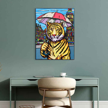The Wildest Dreams Begin on Rainy Days (Original Painting)