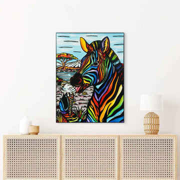 The Zebra Had Many Talents (Original Painting)
