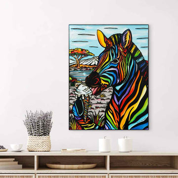 The Zebra Had Many Talents (Original Painting)