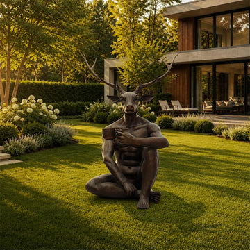 The Deer Loved His Long Black (Bronze Sculpture, Mid-Size)
