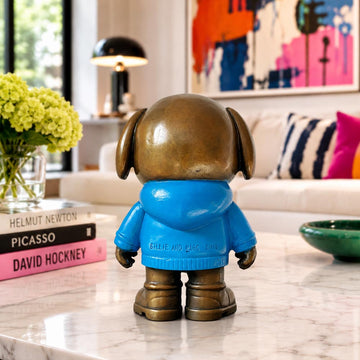 The Original Dogboy of the Moonlit Blue (Bronze Sculpture, Small)