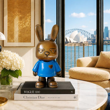 The Original Rabbitgirl of the Moonlit Blue (Bronze Sculpture, Small)