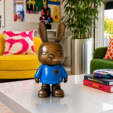 The Original Rabbitgirl of the Moonlit Blue (Bronze Sculpture, Small)