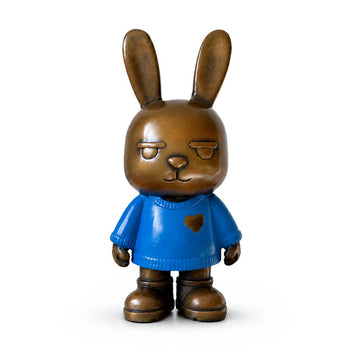 The Original Rabbitgirl of the Moonlit Blue (Bronze Sculpture, Small)
