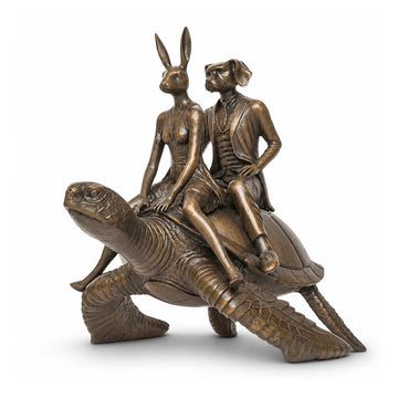 The Sea Turtle Riders (Bronze Sculpture, Small)