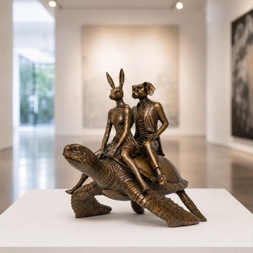 The Sea Turtle Riders (Bronze Sculpture, Small)