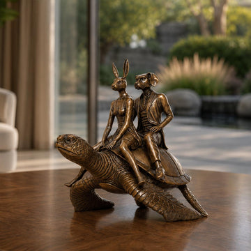 The Sea Turtle Riders (Bronze Sculpture, Small)