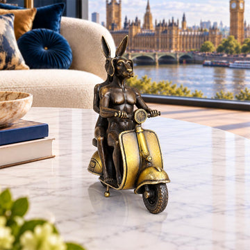 The Vespa Riders Forever (Bronze Sculpture, Miniature)