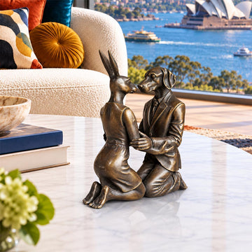 The Kiss that Lasted a Lifetime (Bronze Sculpture, Miniature)
