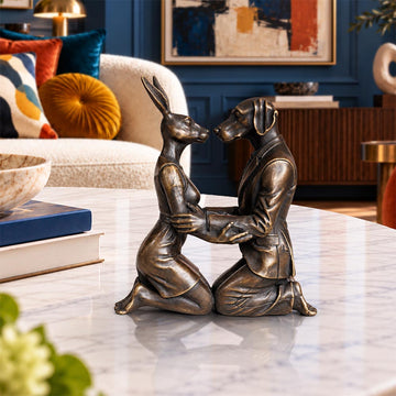 The Kiss that Lasted a Lifetime (Bronze Sculpture, Miniature)