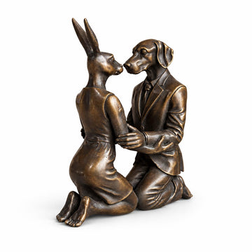 The Kiss that Lasted a Lifetime (Bronze Sculpture, Miniature)