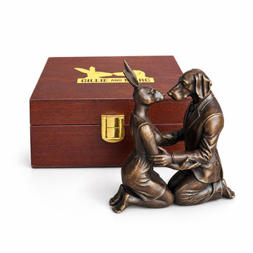 The Kiss that Lasted a Lifetime (Bronze Sculpture, Miniature)
