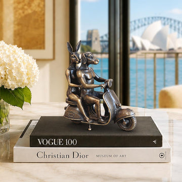 The Vespa Riders Forever (Bronze Sculpture, Small)