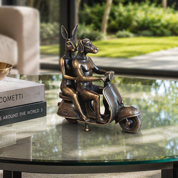 The Vespa Riders Forever (Bronze Sculpture, Small)
