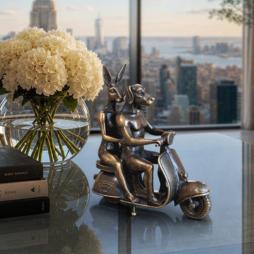 The Vespa Riders Forever (Bronze Sculpture, Small)
