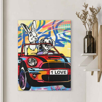 They Let Love Take the Wheel (Original Painting)