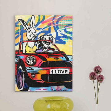 They Let Love Take the Wheel (Original Painting)