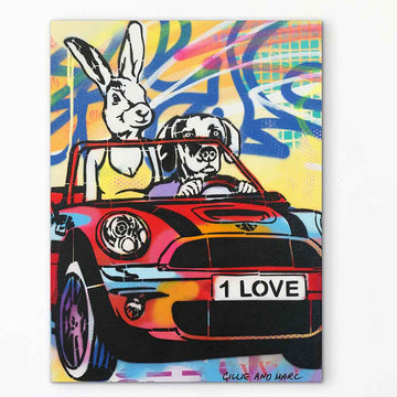 They Let Love Take the Wheel (Original Painting)