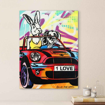 They Took Love Around the World (Original Painting)
