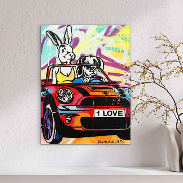 They Took Love Around the World (Original Painting)