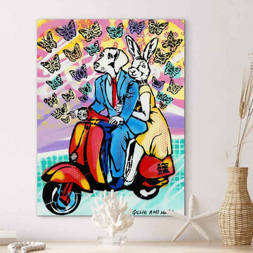 They Went Wherever the Butterflies Led Them (Original Painting)