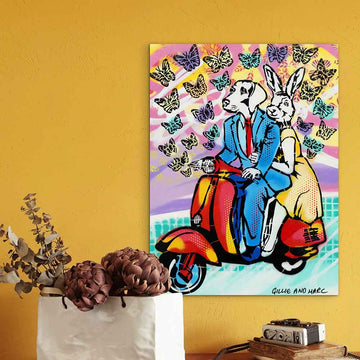 They Went Wherever the Butterflies Led Them (Original Painting)