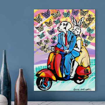 They Went Wherever the Butterflies Led Them (Original Painting)