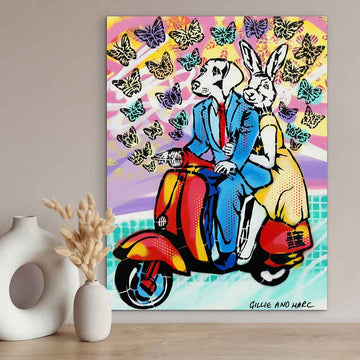 They Went Wherever the Butterflies Led Them (Original Painting)