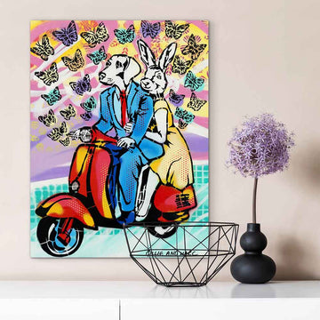 They Went Wherever the Butterflies Led Them (Original Painting)