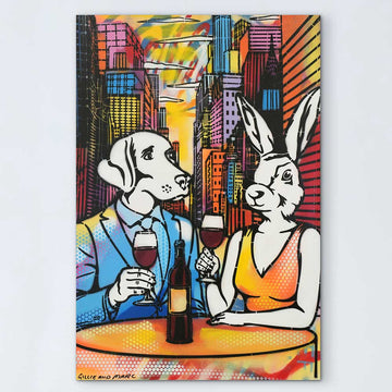 They Were Drinking A Fine Drop (Original Painting)