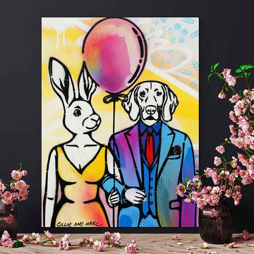 They Were Floating on Love (Original Painting)