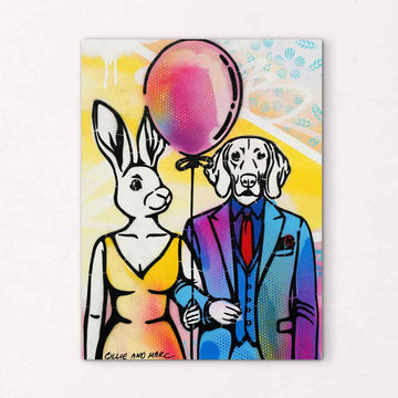 They Were Floating on Love (Original Painting)
